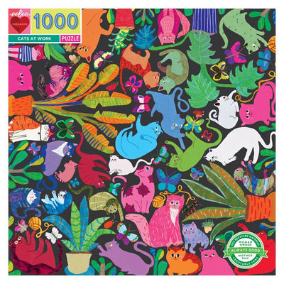 Eeboo Puzzle 1000 piezas - Gatos