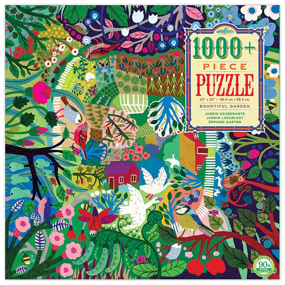 Eeboo Puzzle 1000 piezas - Jardin