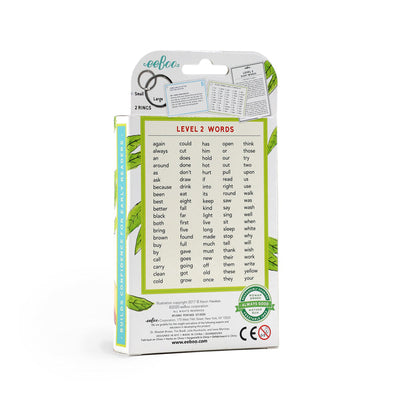 Eeboo Tarjetas de Memoria 100 Sight Words - Nivel 2