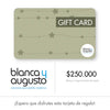 Gift Card Digital Estrellas Blanca y Augusto