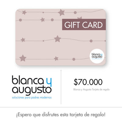 Gift Card Digital Estrellas Blanca y Augusto