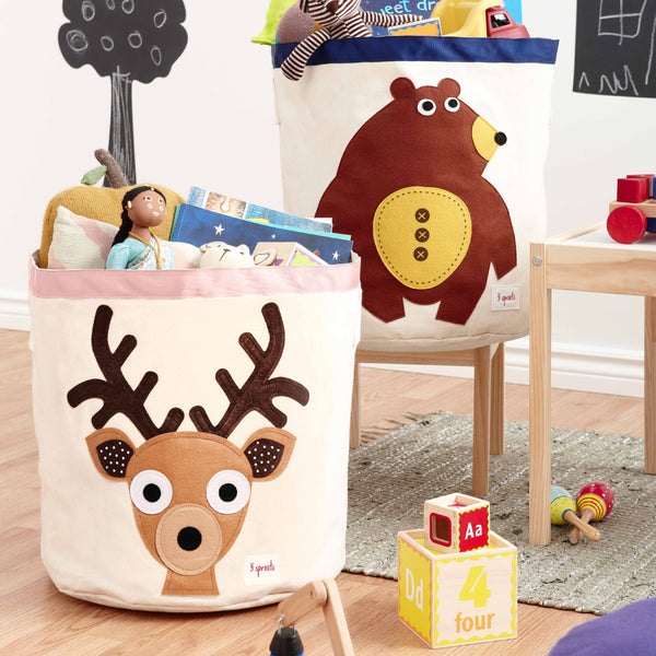 3 Sprouts Canasto para juguetes - Venado