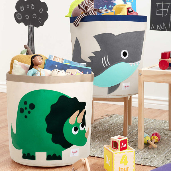 3 Sprouts Canasto para juguetes - Dinosaurio