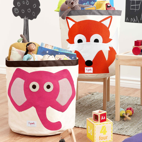 3 Sprouts Canasto para juguetes - Elefante