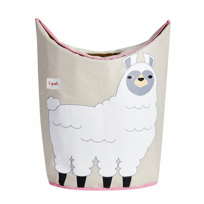 3 Sprouts Contenedor ropa sucia - Llama