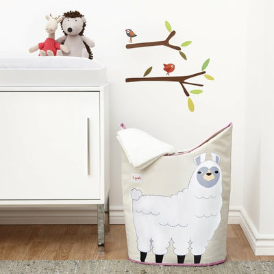 3 Sprouts Contenedor ropa sucia - Llama