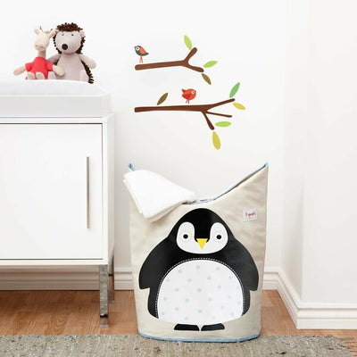 3 Sprouts Contenedor ropa sucia - Pingüino