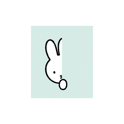 IXXI - Mural Miffy hide and seek mint