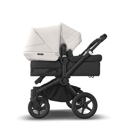 Bugaboo Coche Donkey 5 Duo - Negro/Midnight black con Misty White