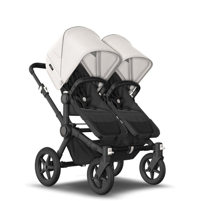 Bugaboo Coche Donkey 5 Duo - Negro/Midnight black con Misty White