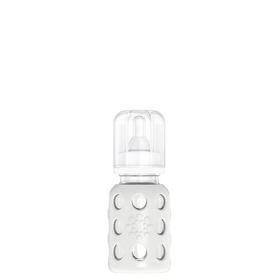 Lifefactory Mamadera de Vidrio 120 ml - Cool Grey