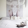 Mural-Ixxi-Bohemian skull large imagen del producto IXHL002-Blanca-y-Augusto