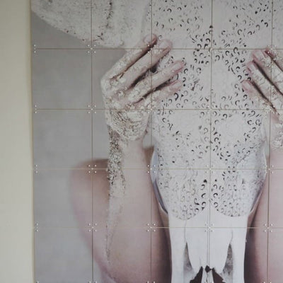 Mural-Ixxi-Bohemian skull large imagen del producto IXHL002-Blanca-y-Augusto