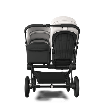 Bugaboo Coche Donkey 5 Duo - Negro/Midnight black con Misty White