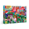 Eeboo Puzzle 100 piezas - mercado verde