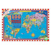 Eeboo Puzzle 100 piezas - mapa del mundo