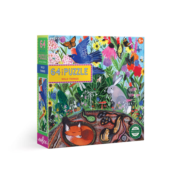 Eeboo Puzzle 64 piezas - Criaturas Silvestres