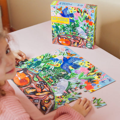 Eeboo Puzzle 64 piezas - Criaturas Silvestres