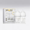 Pack 2 mamaderas Yoomi 140 ml Blanca y Augusto