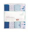 Aden Mantas 4 Pk Swaddle - Making Waves