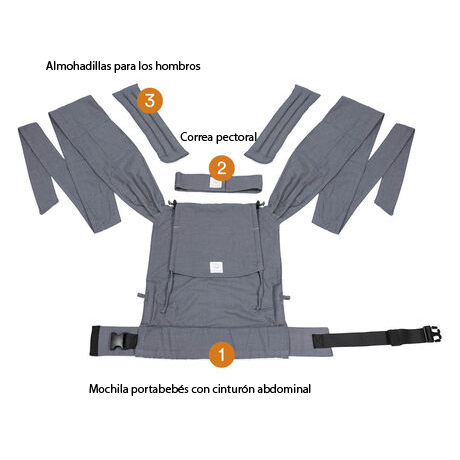 Stokke Portabeb Limas Slate melange Blanca y Augusto