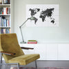 IXXI -Mural The World Black & White