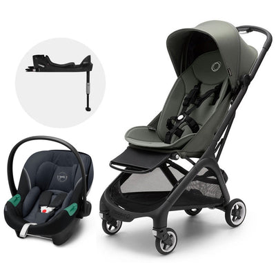 Travel System Coche Bugaboo BUTTERFLY Verde con Silla Nido ATON S2