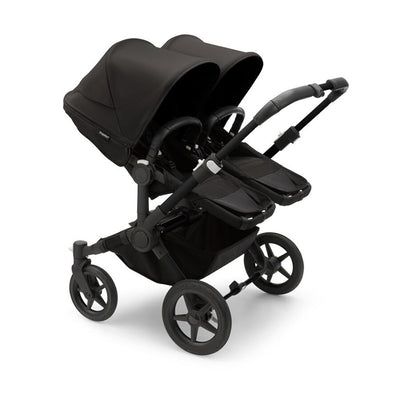 Bugaboo Coche Donkey 5 Gemelar - Negro/Midnight black con Midnight black