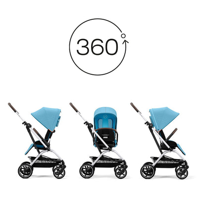 Cybex Coche Compacto EEZY S TWIST+2  - SLV Beach Blue