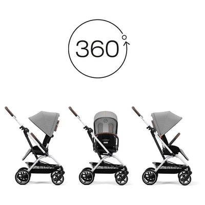 Cybex Coche Compacto Eezy S Twist+ v2 SLV - Lava Grey