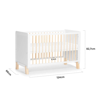 Kinderkraft Cuna de madera NICO - 60 x 120