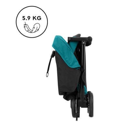 Cybex Travel System Coche LIBELLE SLV Fog Grey con Silla Nido Aton B2