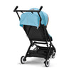 Cybex Travel System Coche LIBELLE BLK Beach Blue con Silla Nido Aton S2
