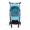 Cybex Travel System Coche LIBELLE BLK Beach Blue con Silla Nido Aton S2
