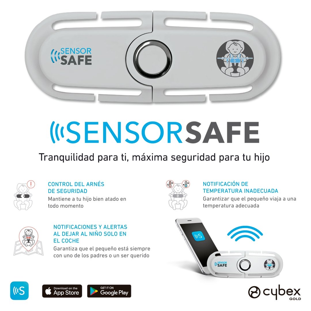 Cybex Dispositivo Sensorsafe Blanca y Augusto