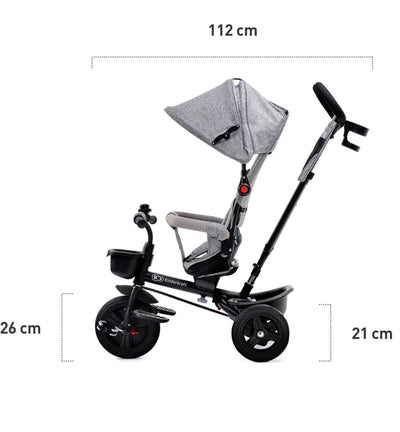 Kinderkraft Triciclo 3 en 1 Aveo - Gris