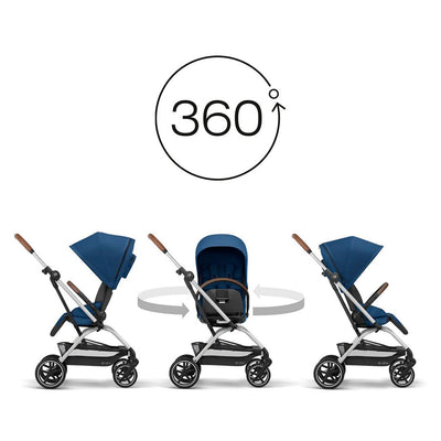 Cybex Travel System Coche Eezy S Twist+ v2 SLV con Silla Nido Aton S2
