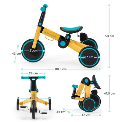 Kinderkraft Triciclo 4Trike - Sunflower Blue